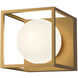 Amelia 1 Light 6.38 inch Aged Gold Bath Vanity Wall Light in Aged Brass