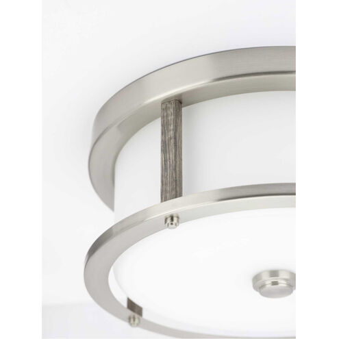 Mast 2 Light 13 inch Brushed Nickel Flush Mount Ceiling Light