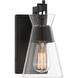 Lakewood 1 Light 5.5 inch Matte Black Wall Sconce Wall Light, Essentials