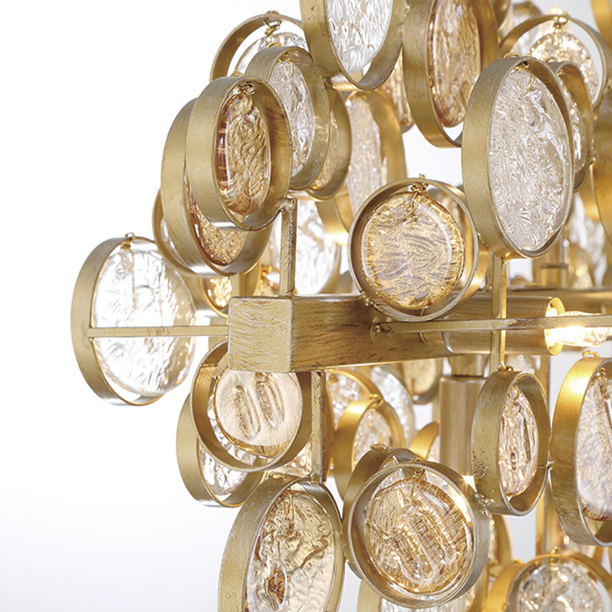 Trento Linear Chandelier Ceiling Light in Gold