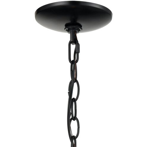 Main Street 4 Light 12 inch Black Outdoor Pendant