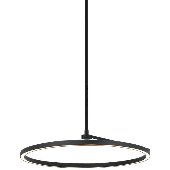 The Trundle LED 24 inch Matte Black Pendant Ceiling Light