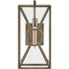 Coastal Elements Brixton Outdoor Wall Mount Lantern in Burnished Bronze, Medium