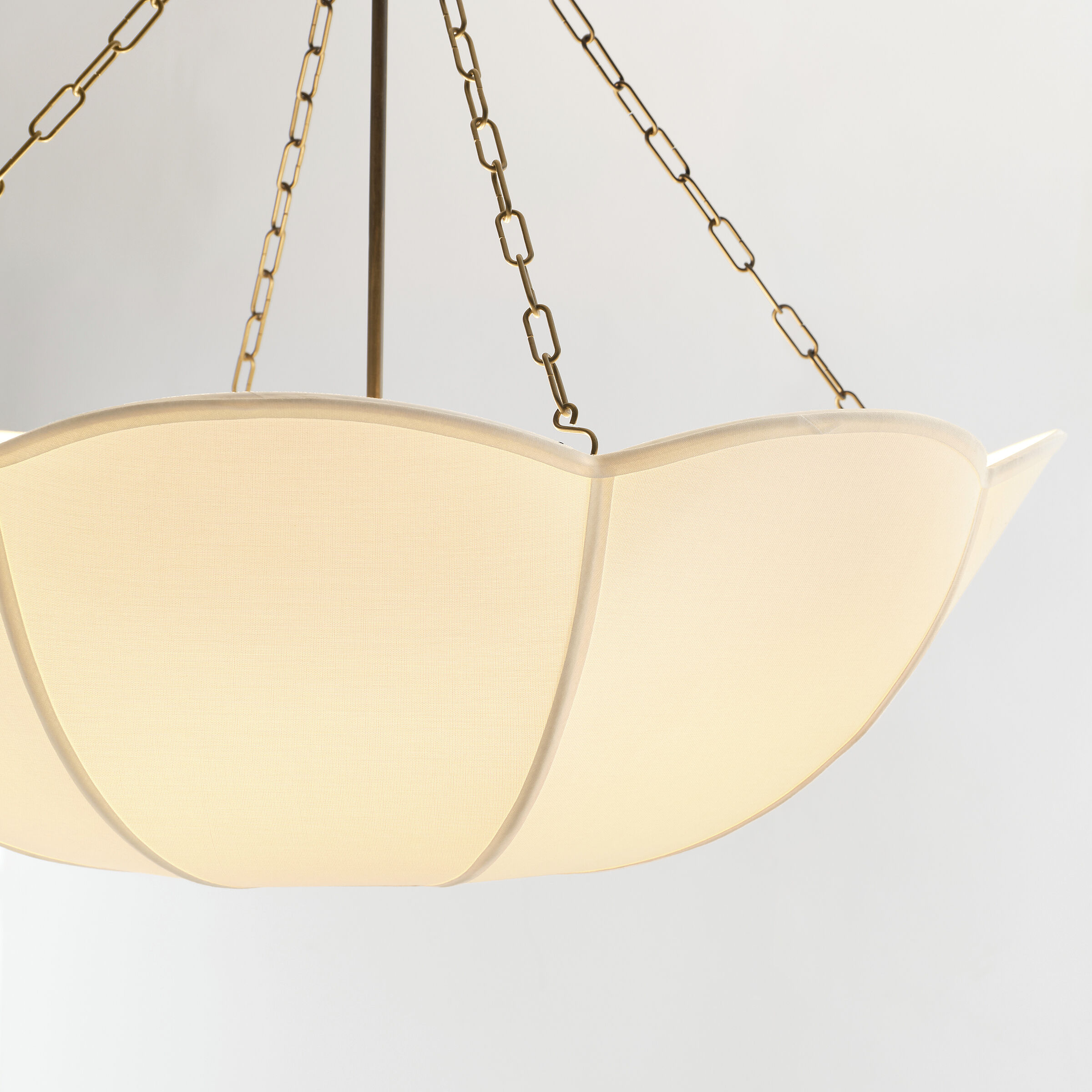 AH by Alexa Hampton Stassi 4 Light 32 inch Aged Iron Chandelier Ceiling Light