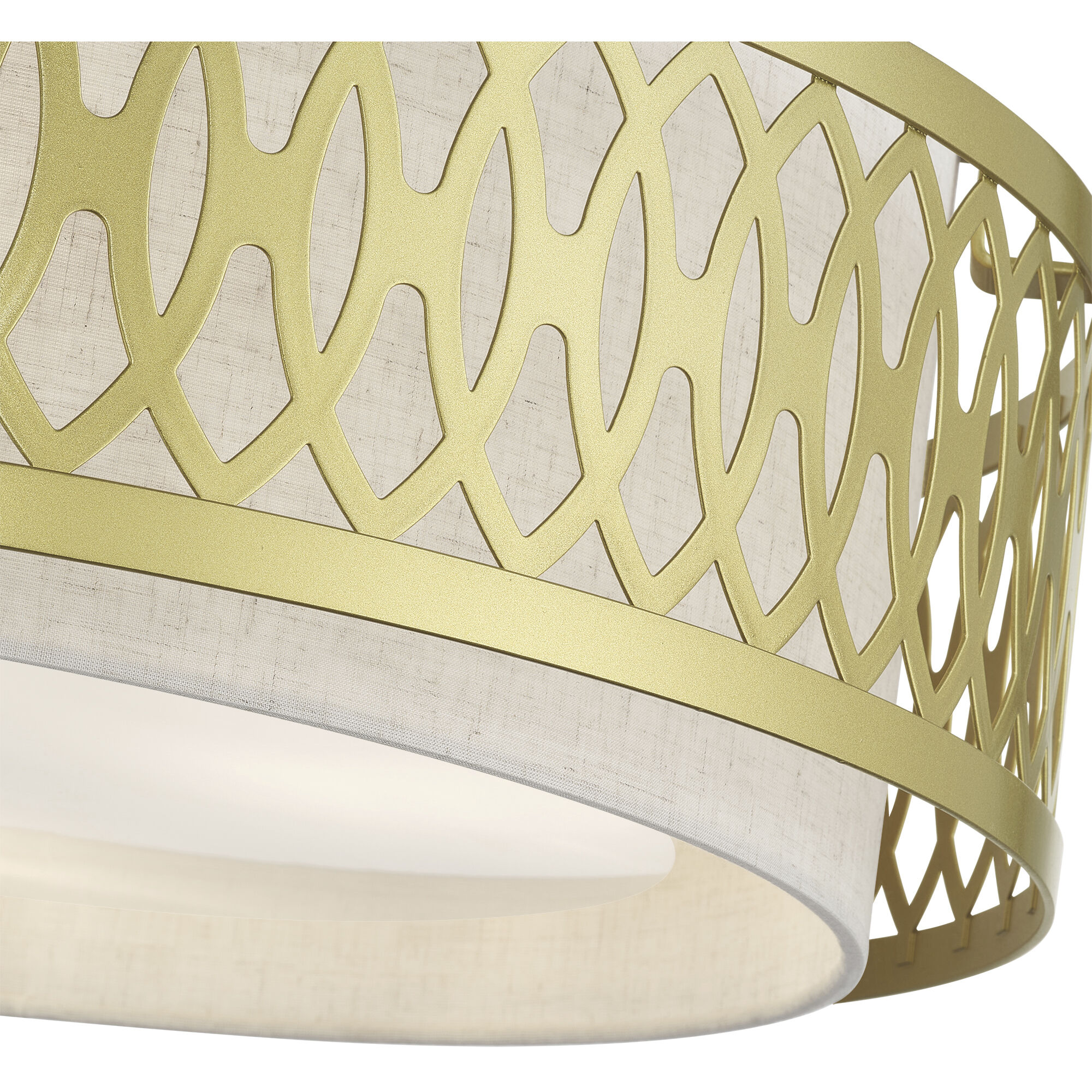 Vistaview 4 Light 21 inch Soft Gold Semi-Flush Ceiling Light