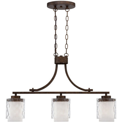 Kenswick 3 Light 30 inch Peruvian Bronze Island Light Ceiling Light