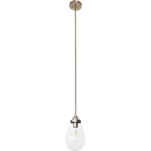 Nyla 1 Light 6.5 inch Satin Nickel Single Pendant Ceiling Light