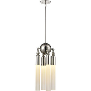 Fusion 4 Light 10 inch Polished Nickel Pendant Ceiling Light