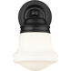 Vaughn 1 Light 6 inch Matte Black Wall Sconce Wall Light