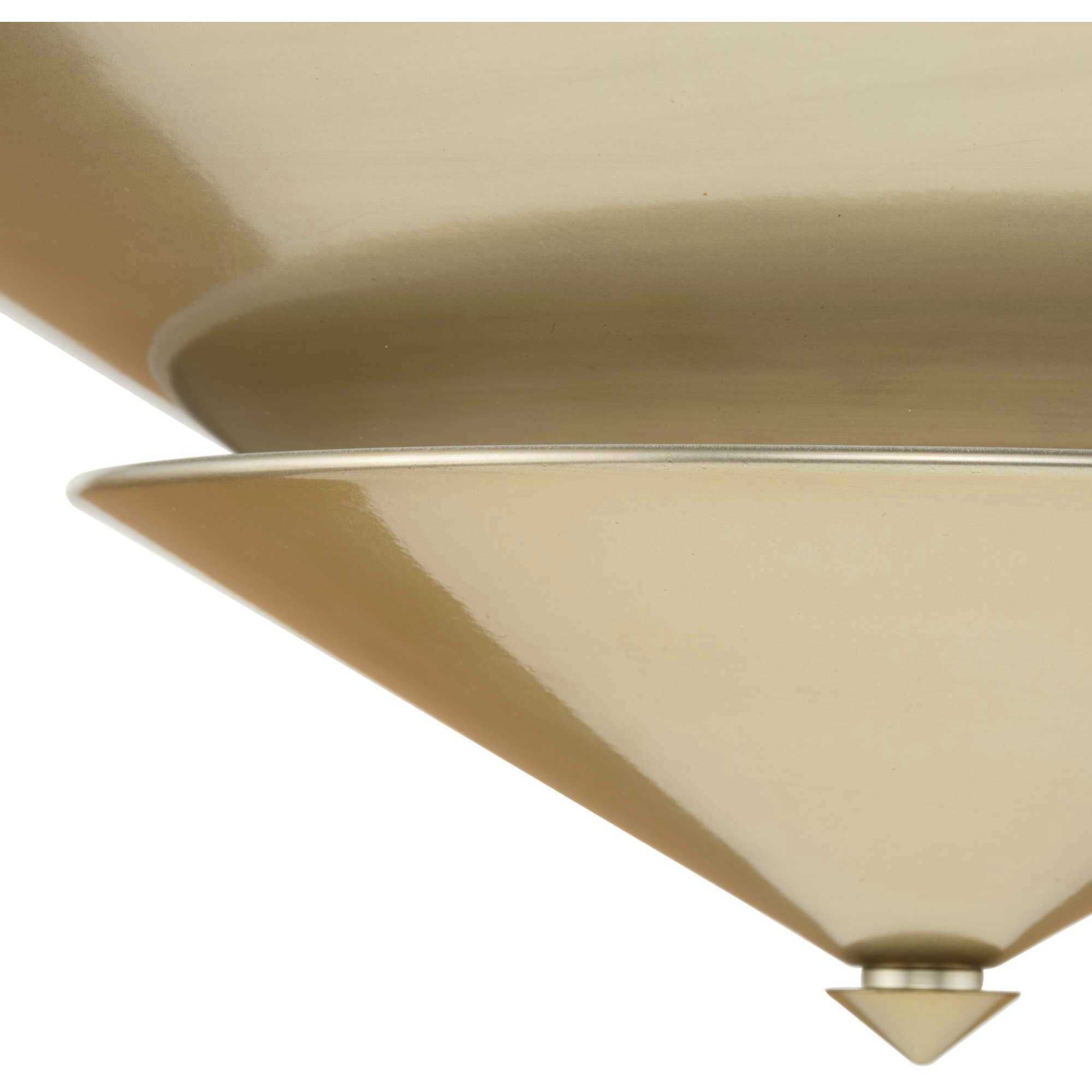 Pinellas 4 Light 25 inch Soft Gold Semi-Flush Mount Ceiling Light, Design Series