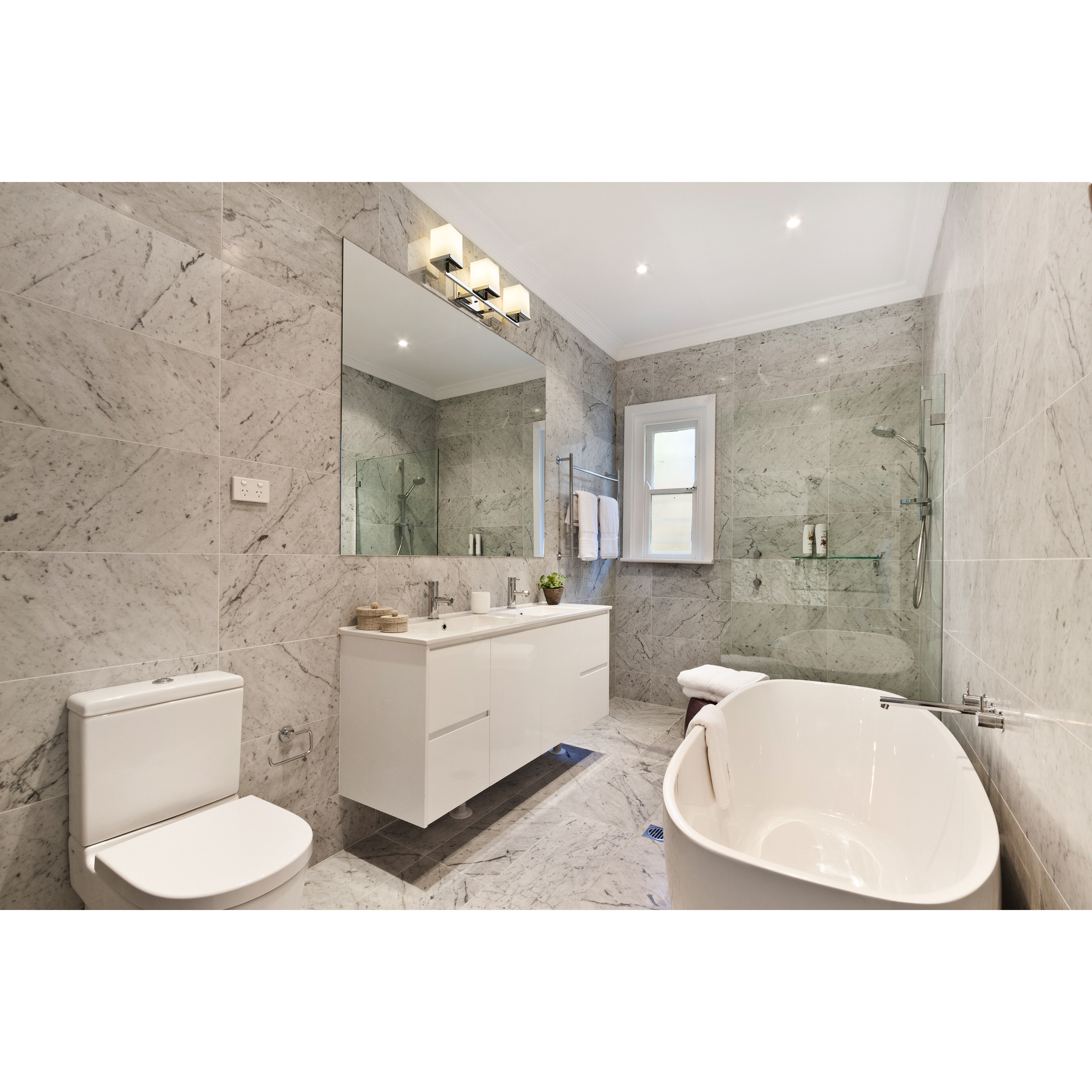 Tidal 3 Light 23.25 inch Chrome Vanity Wall Light