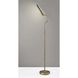 Zane 56.5 inch 10.00 watt Antique Brass Floor Lamp Portable Light, with Smart Switch