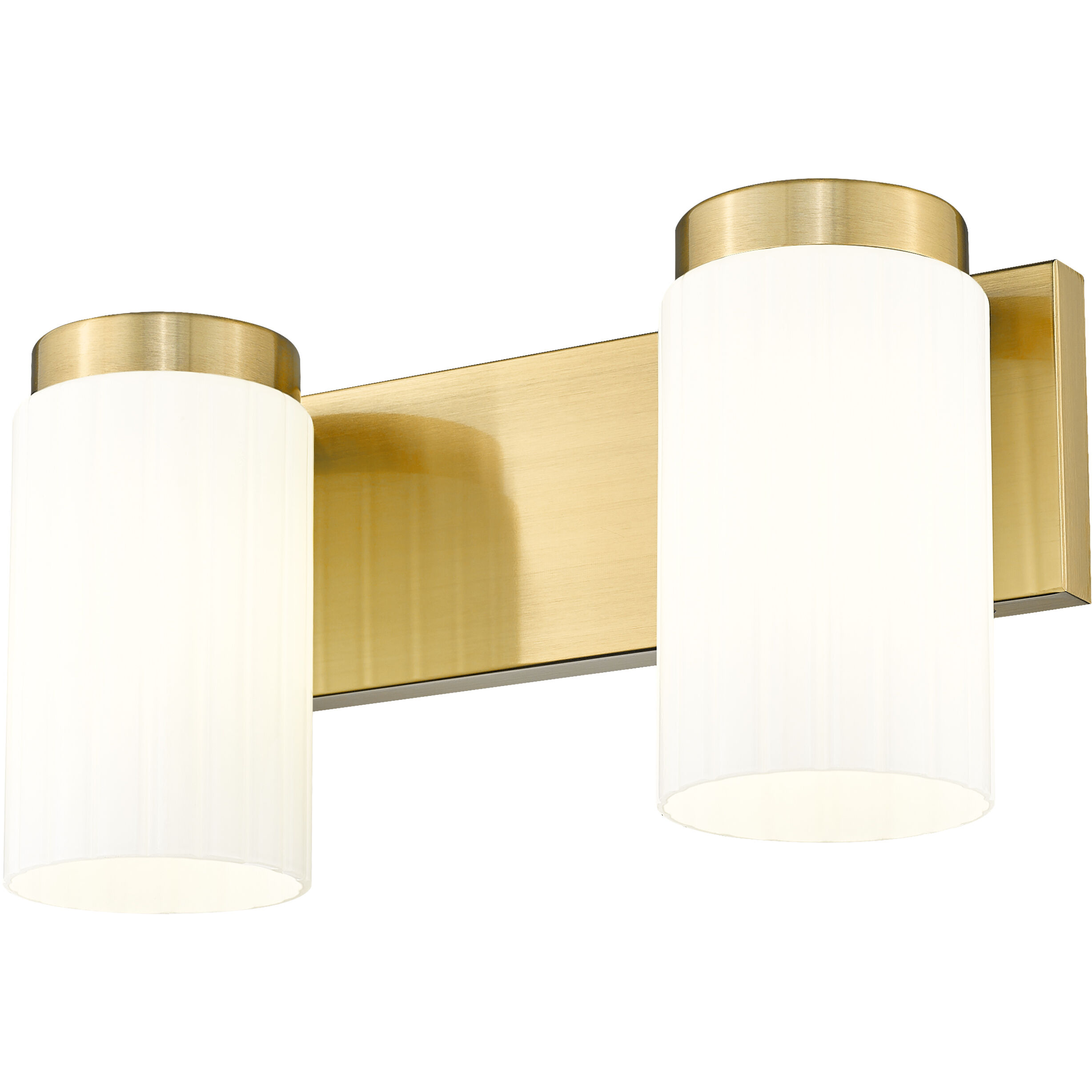 Burk 2 Light 13.75 inch Luxe Gold Bath Vanity Light Wall Light