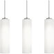 Leo Linear Pendant Ceiling Light in Satin Nickel