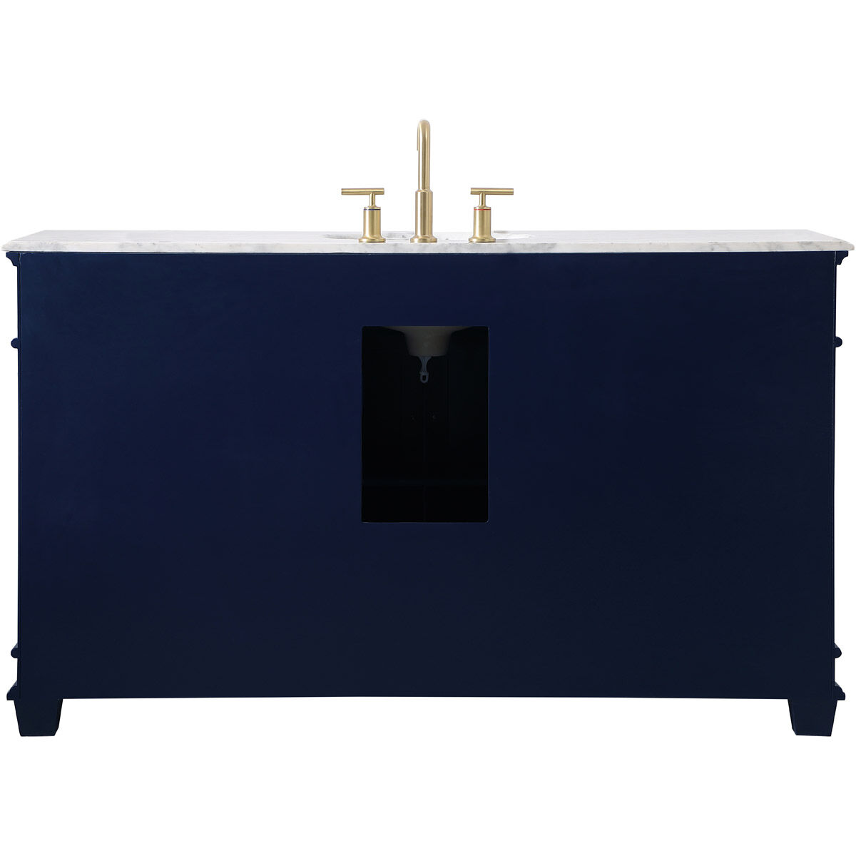 Wesley 60 X 21.5 X 35 inch Blue Vanity Sink Set