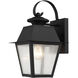 Mansfield 1 Light 13 inch Black Outdoor Wall Lantern