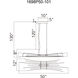 Candora LED 50 inch Black Island/Pool Table Light Ceiling Light
