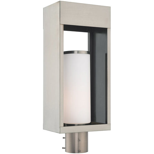 Bleecker 1 Light 20 inch Brushed Nickel Outdoor Post Top Lantern