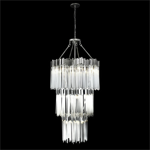 Matrix 19 Light 30 inch Rainy Night Chandelier Ceiling Light in 18