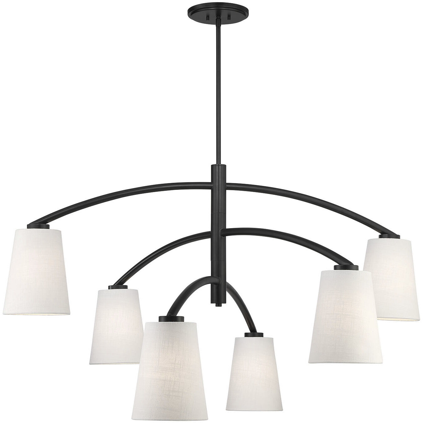 Headington 6 Light 53.75 inch Coal Chandelier Ceiling Light