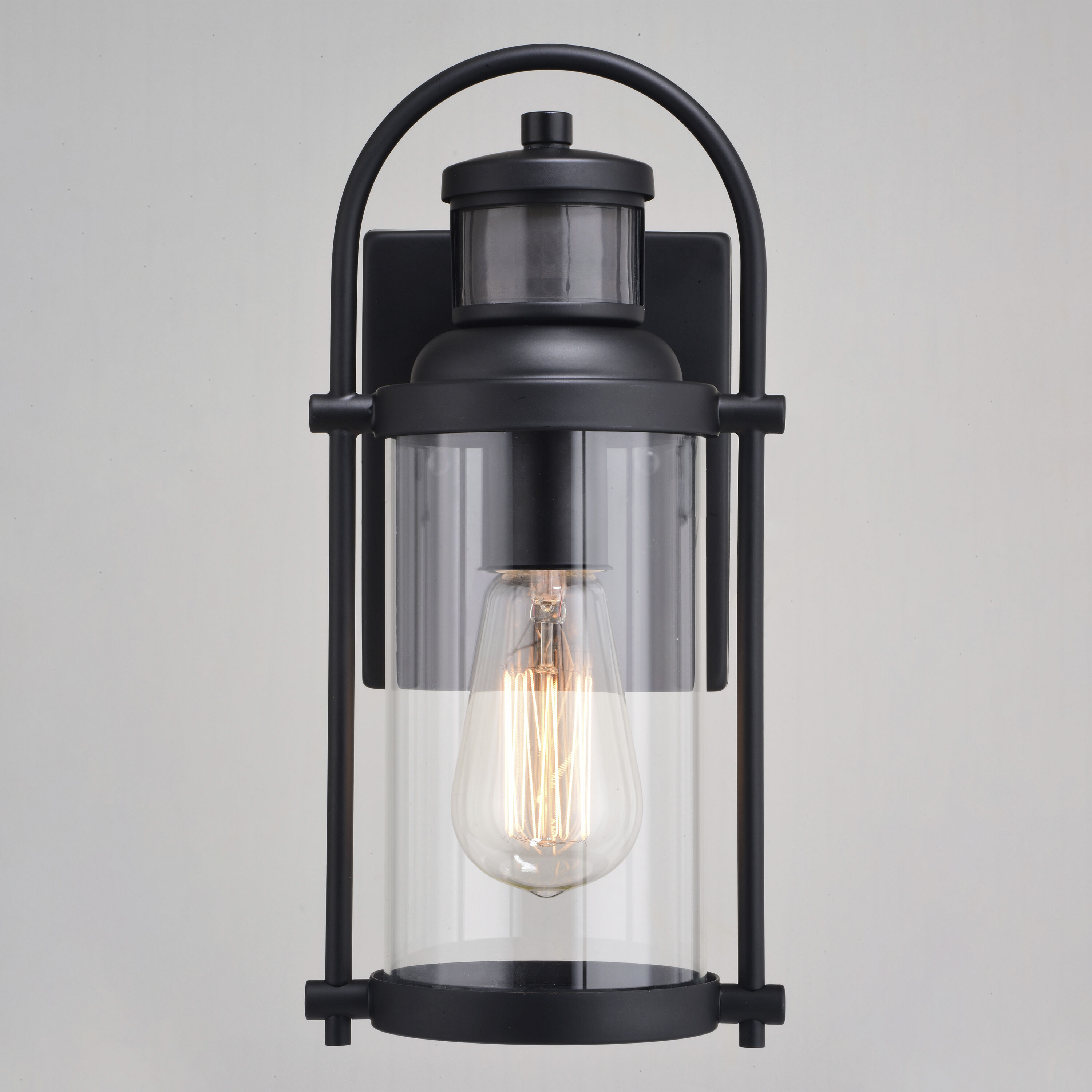 Winfield Textured Black Outdoor Motion Sensor