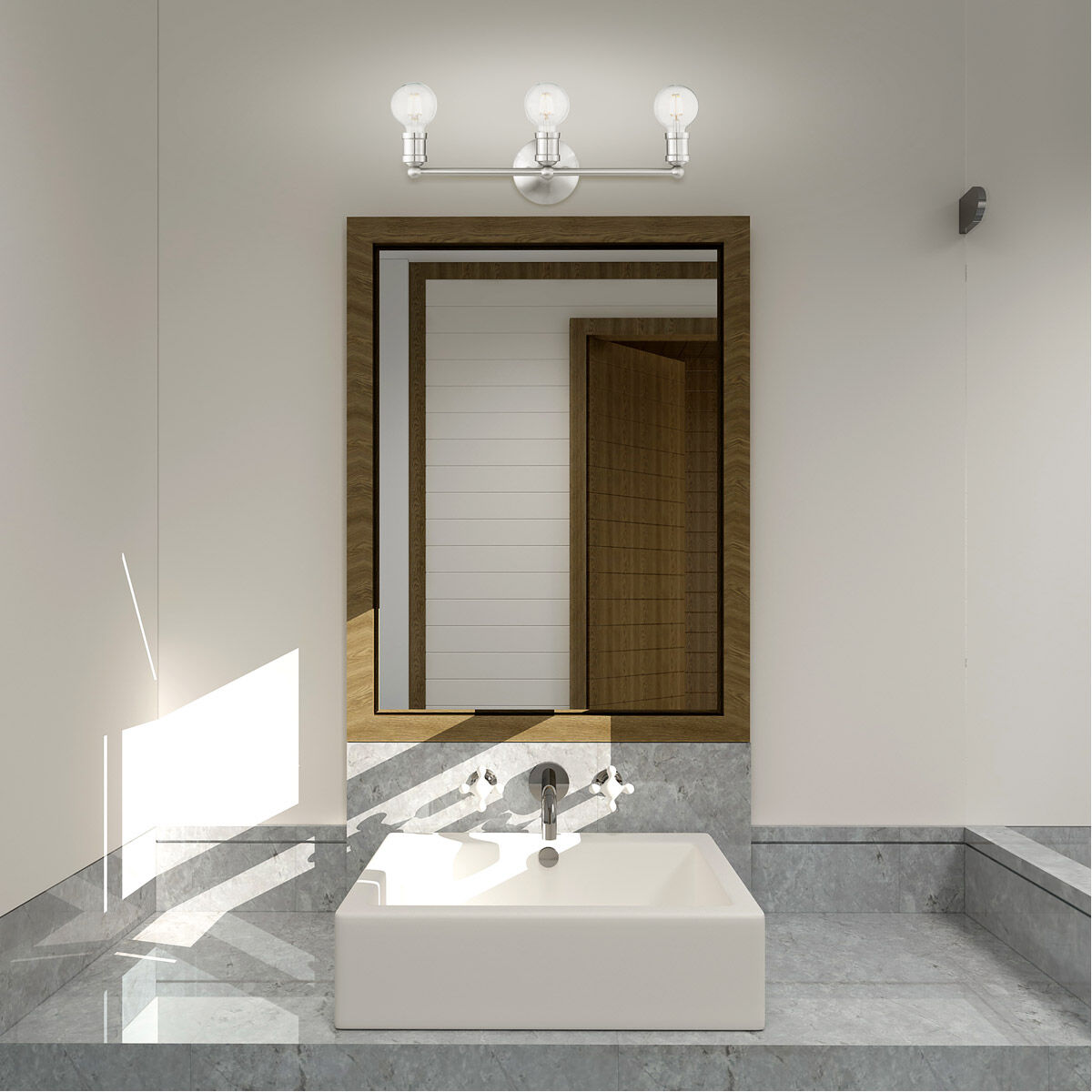 Lansdale 3 Light 20 inch Brushed Nickel Vanity Sconce Wall Light