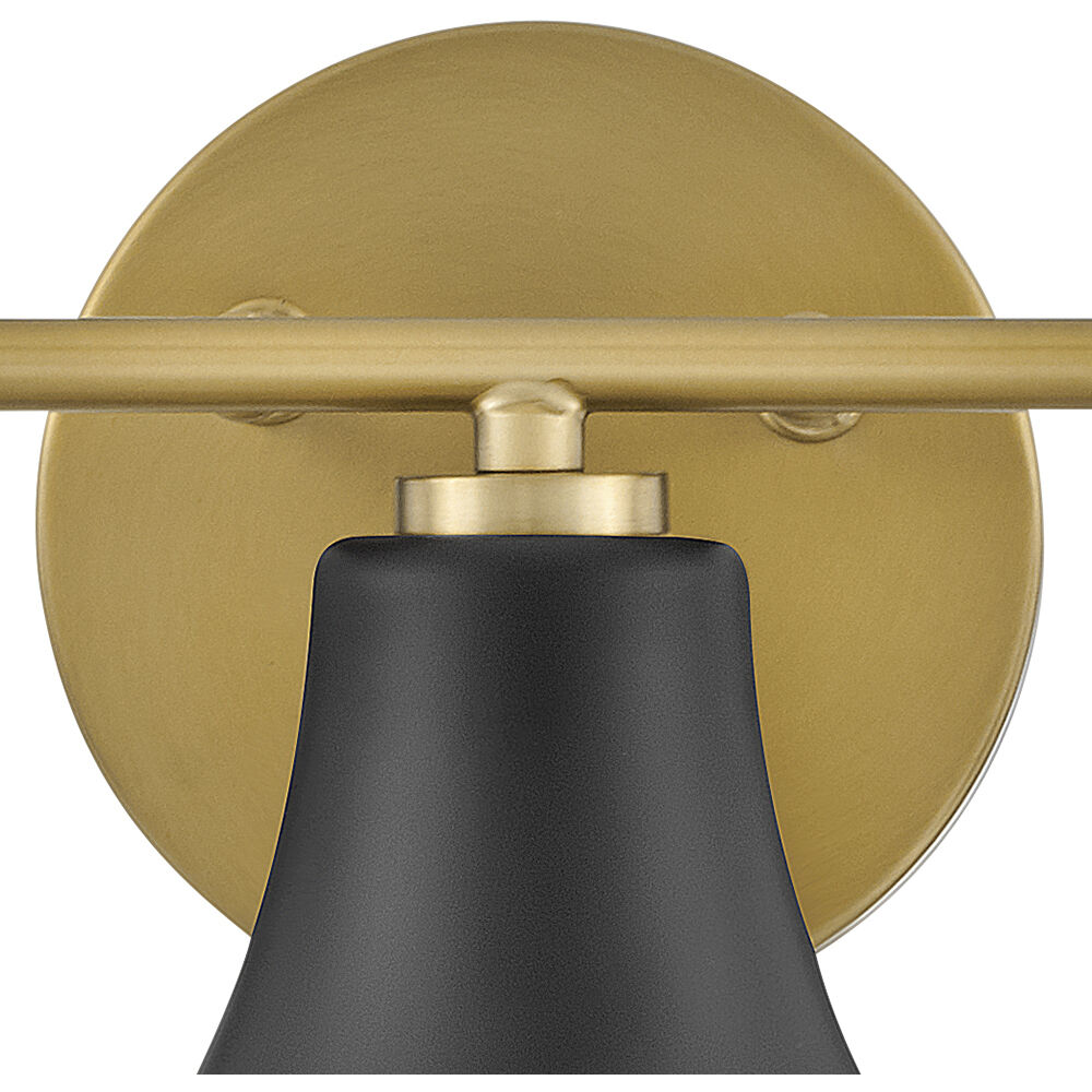 Haddie LED 24 inch Black Bath Light Wall Light