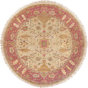 Adana 96 inch Brown and Red Area Rug, Wool
