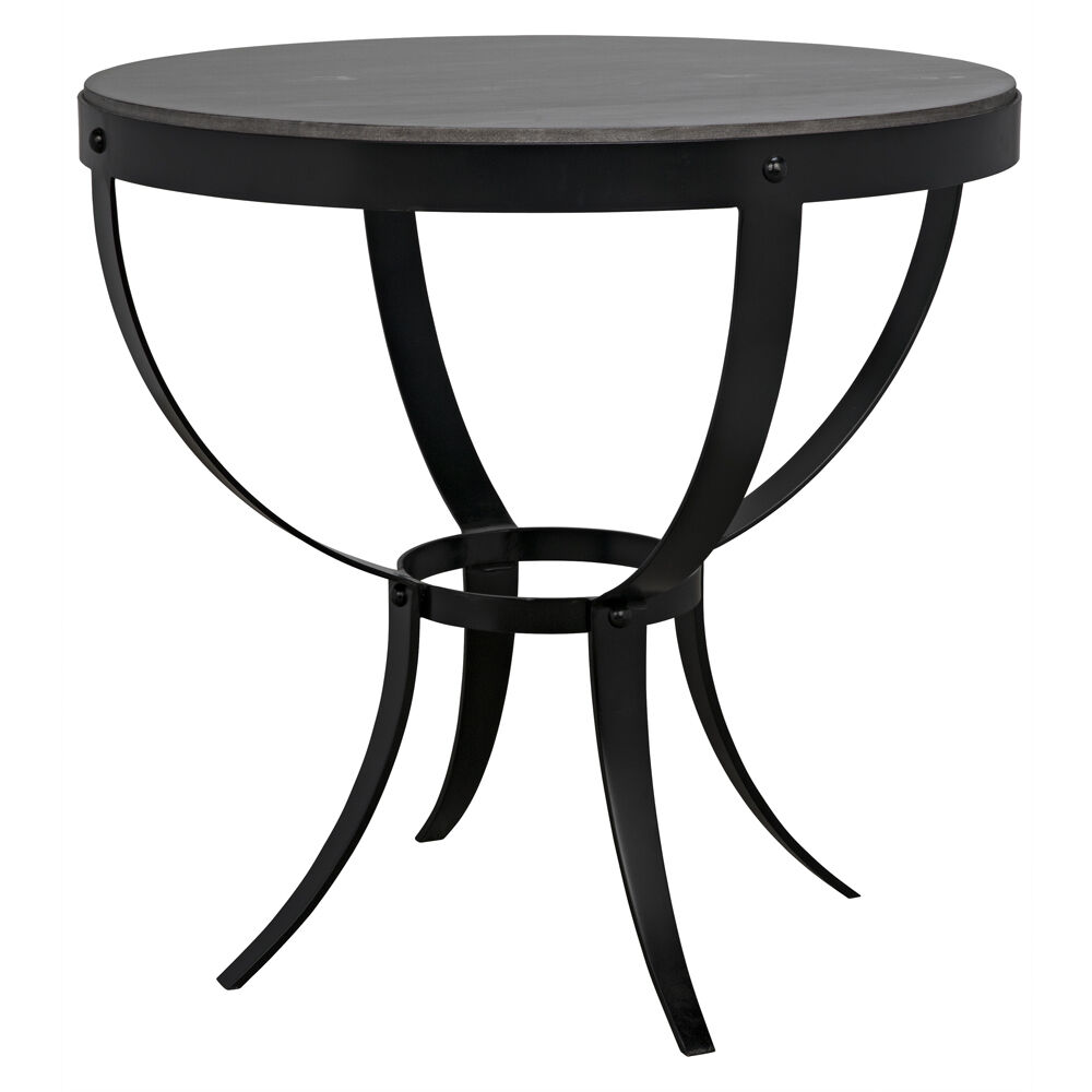 Byron 30 X 30 inch Matte Black Side Table