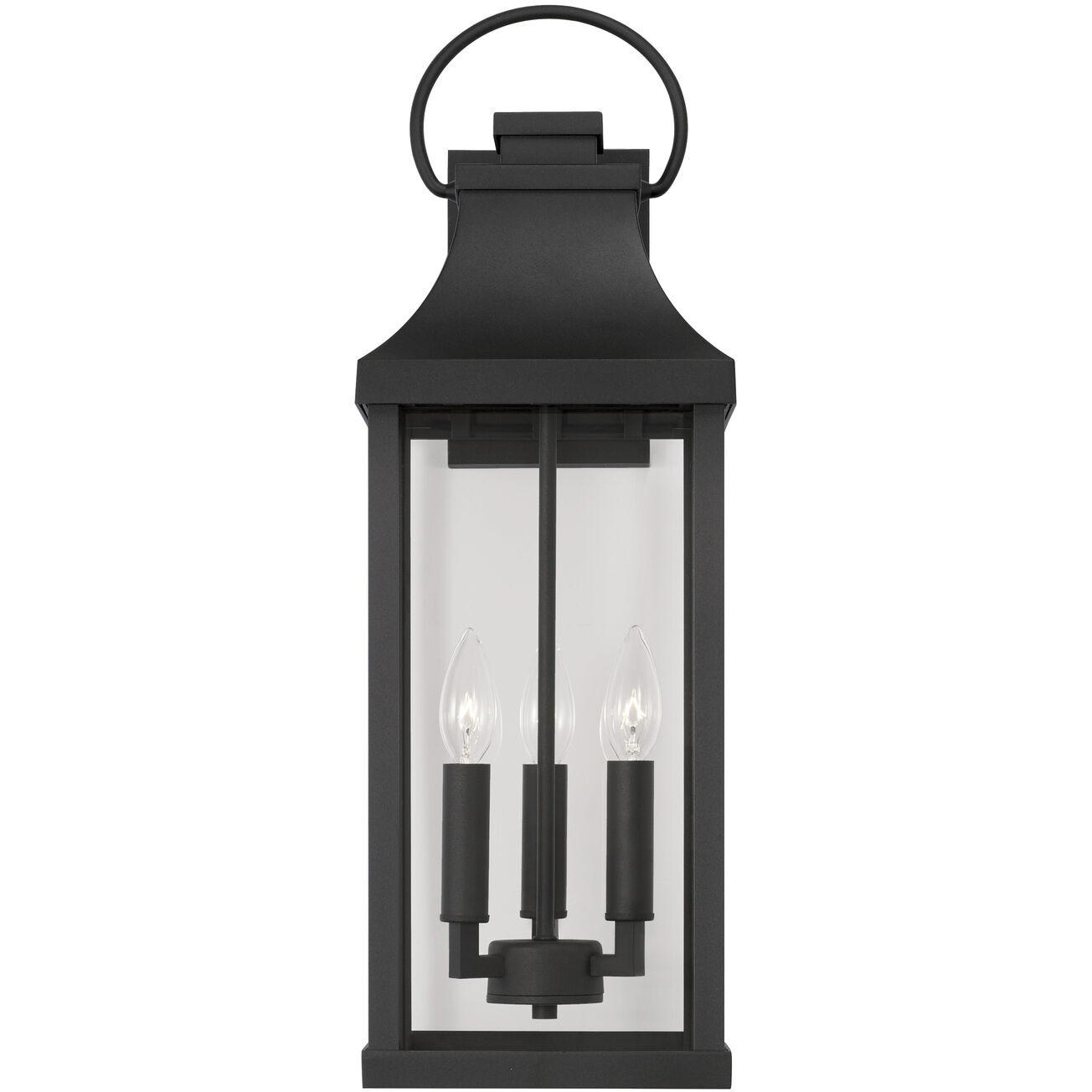 Bradford 3 Light 24 inch Black Outdoor Wall Lantern