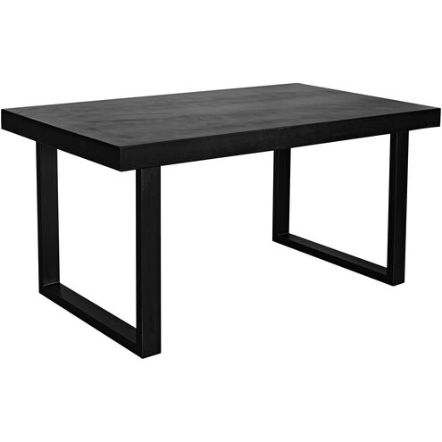 Jedrik 63 X 35.5 inch Black Dining Table, Outdoor