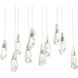 Luma 10 Light 44.5 inch Natural Iron Pendant Ceiling Light, Large