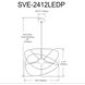 Svetlana LED 24 inch Matte Black Pendant Ceiling Light