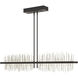 Gossamer LED 51.9 inch Black/Sterling Pendant Ceiling Light, Large