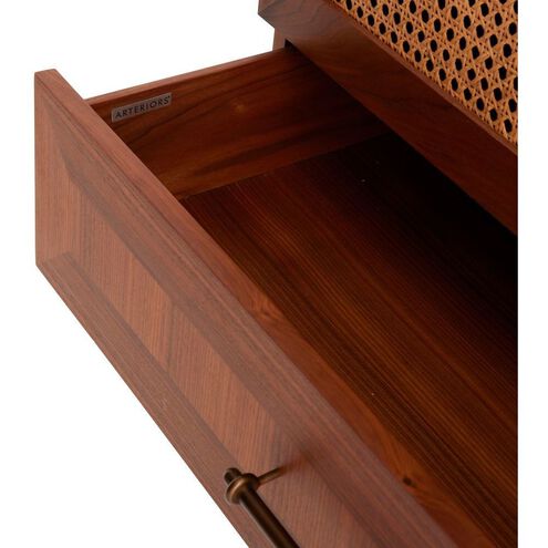Melrose 40 inch Satin Walnut Cocktail Cabinet