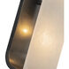 Abbott 2 Light 4.25 inch Urban Bronze Bath Vanity Light Wall Light in Urban Bronze and Alabaster