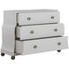 Pearl Ivory White and Satin Brass Chest