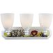 Kidshine 3 Light 18 inch White Vanity Light Wall Light