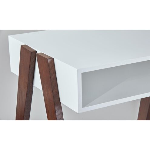Laurel 40.75 X 18.75 inch White and Walnut Oak Coffee Table