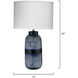 Batik 25 inch 150.00 watt Indigo Table Lamp Portable Light in White Linen