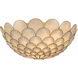 Darby 3 Light 16 inch Soft Gold Semi Flush Ceiling Light