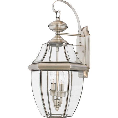 Quoizel Newbury 2 Light 20 inch Pewter Outdoor Wall Lantern NY8317P - Open Box