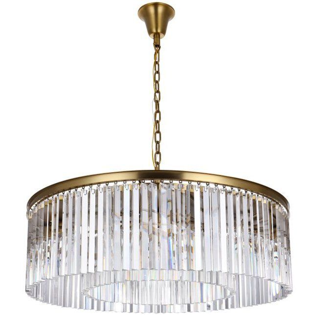 Sydney 10 Light 43.5 inch Satin Gold Chandelier Ceiling Light