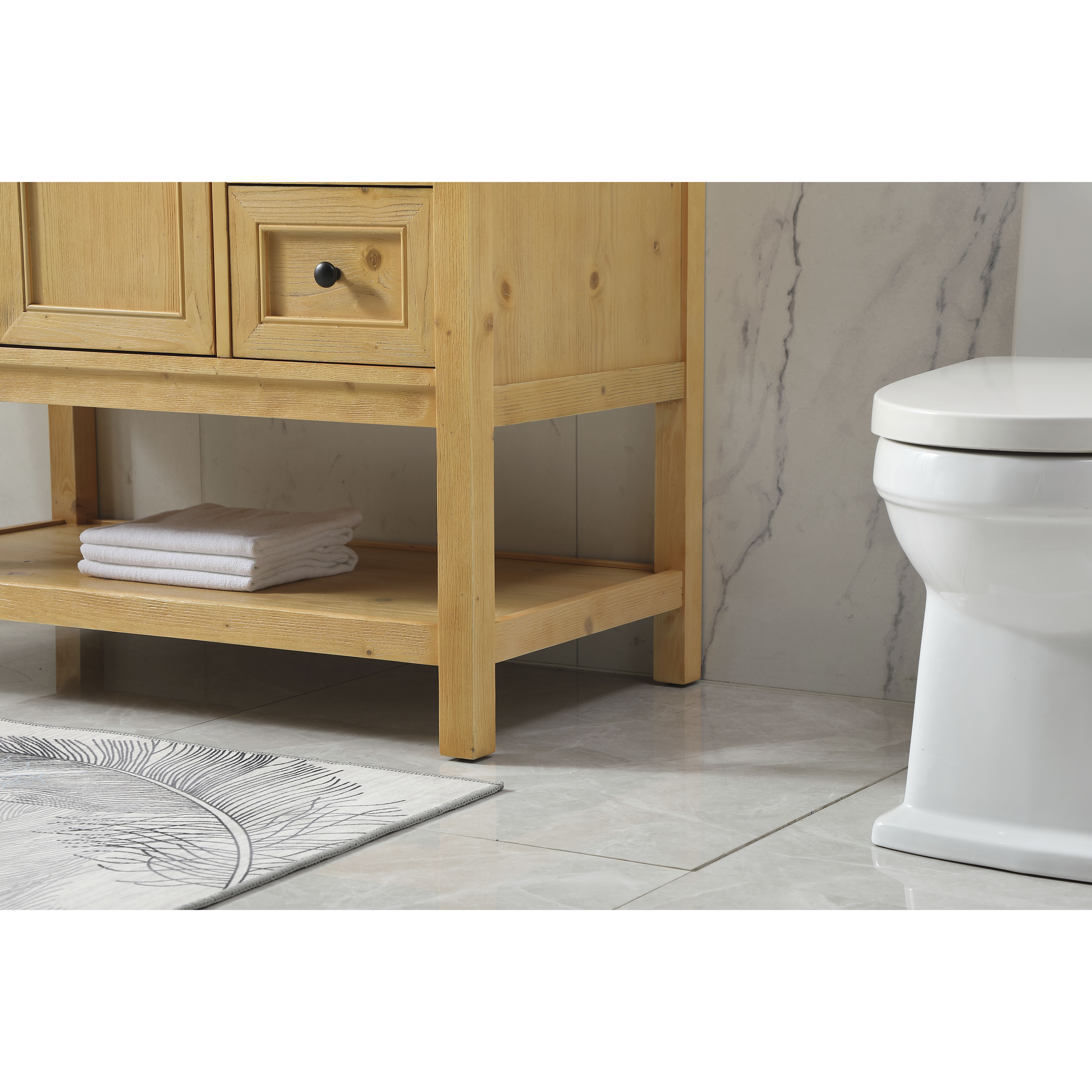 Metropolis 42 X 22 X 34 inch Natural Wood Vanity Sink Set