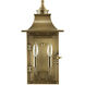St. Charles 2 Light 17 inch Aged Brass Exterior Wall Mount