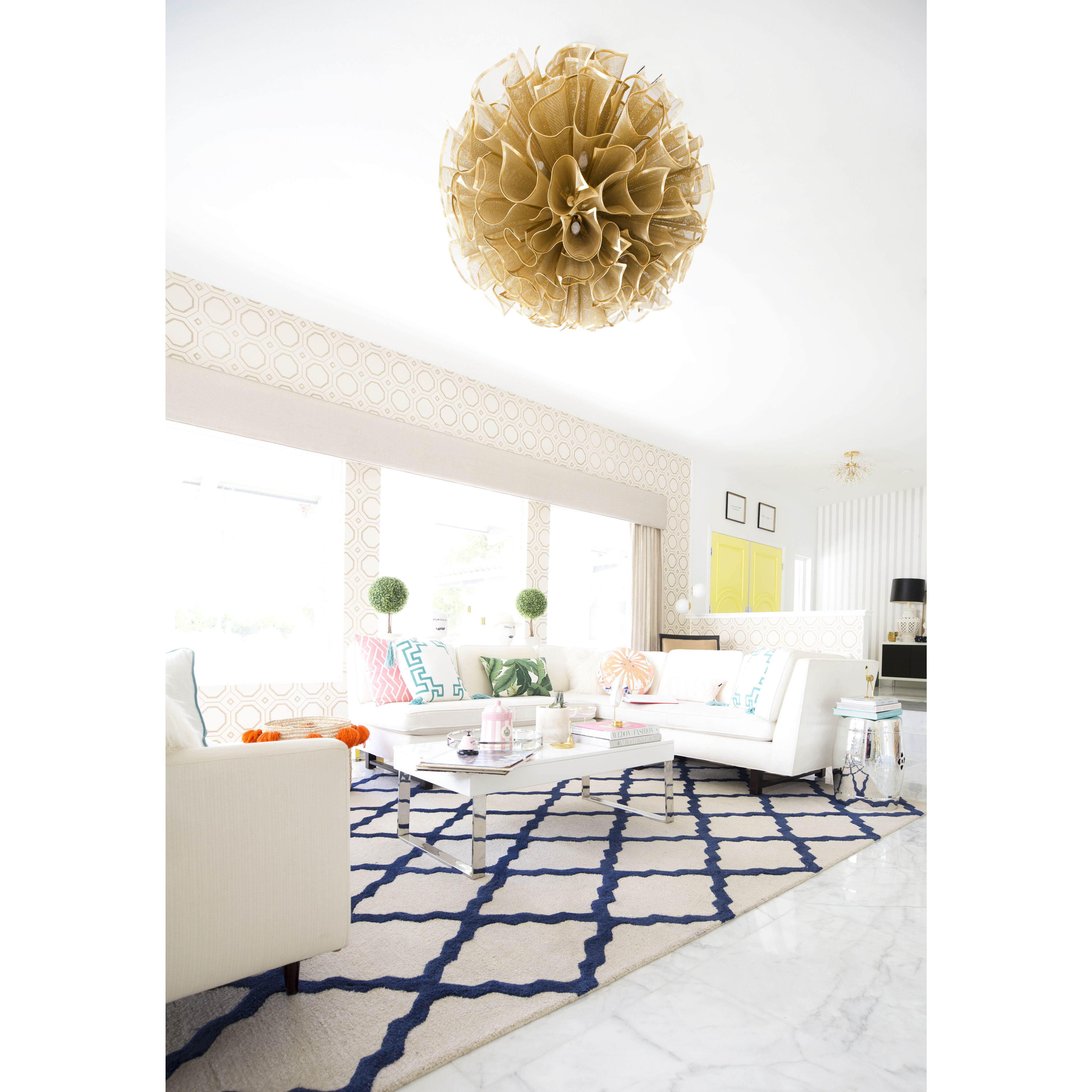 Pulse 20 Light 45 inch Gold Leaf Pendant Ceiling Light