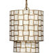 Premiere 7 Light 42 inch Antique Brass Chandelier Ceiling Light, Inline