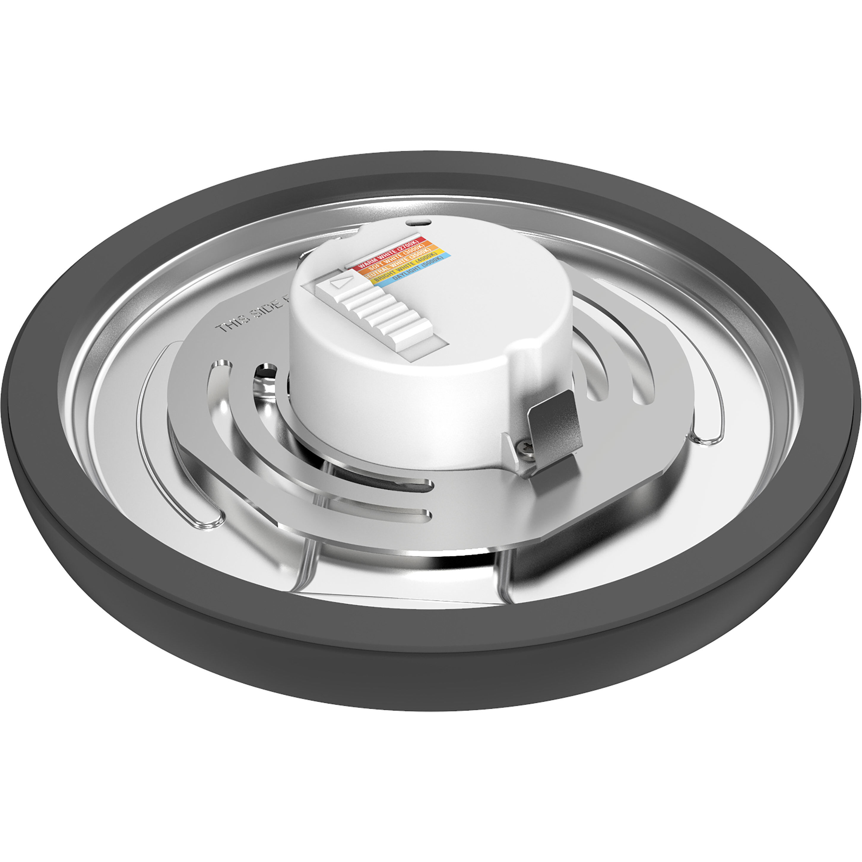 Blink LED 7 inch Black Flush Mount Ceiling Light