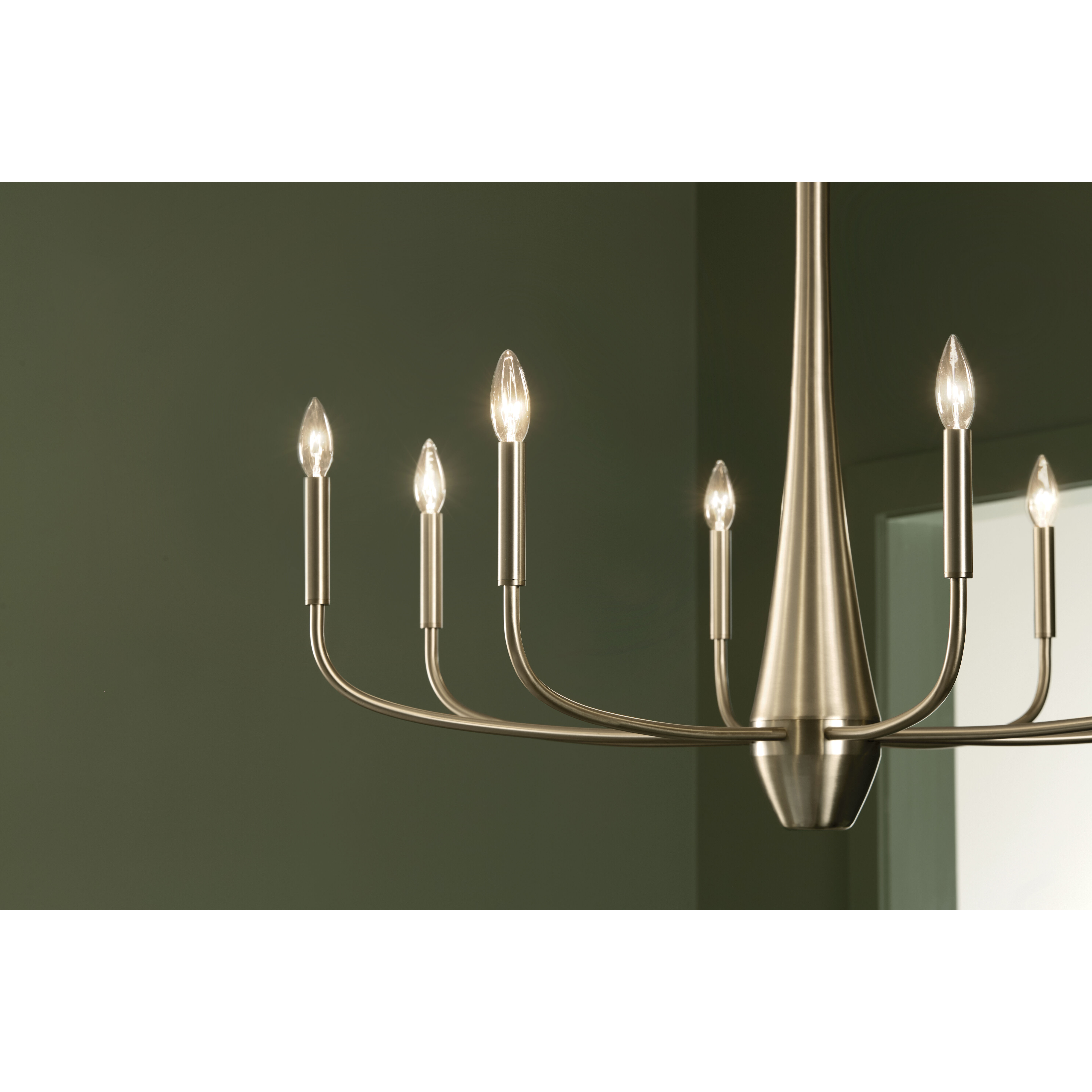 Deela LED 36 inch Champagne Bronze Chandelier Ceiling Light