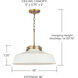 Oakwood 1 Light 18 inch Matte White Pendant Ceiling Light